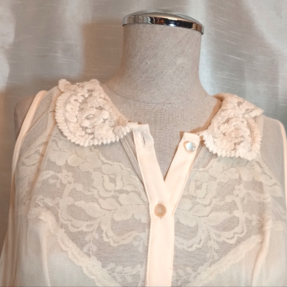 Melady Lace Midi Dress Set: Shein Tank Top+ Camisole & Layered Skirt, Lght Tan,S - Picture 10 of 16